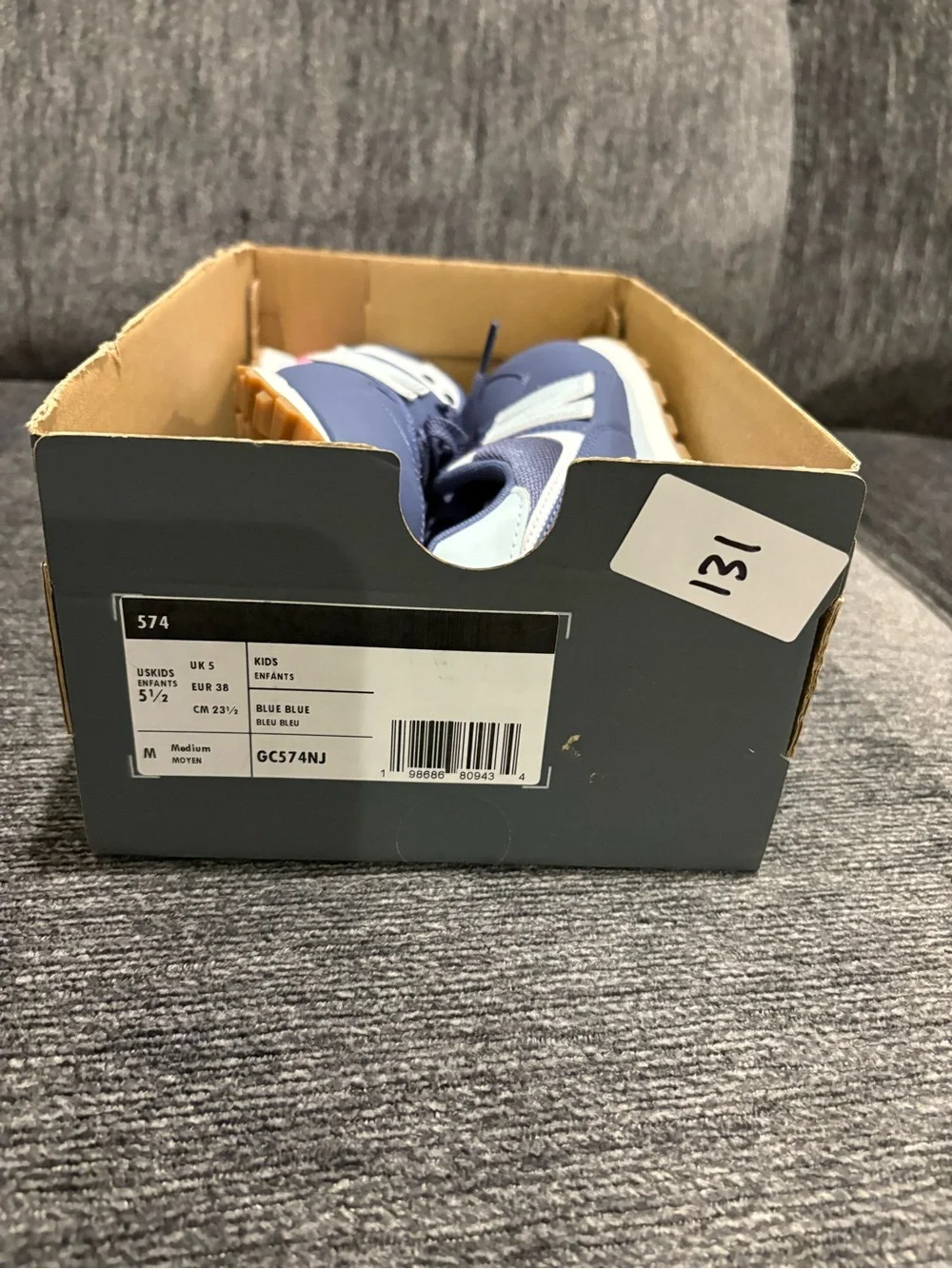 Kids new balance size 5.5 Blue Athletic Sneakers - Comfortable Everyday Shoes